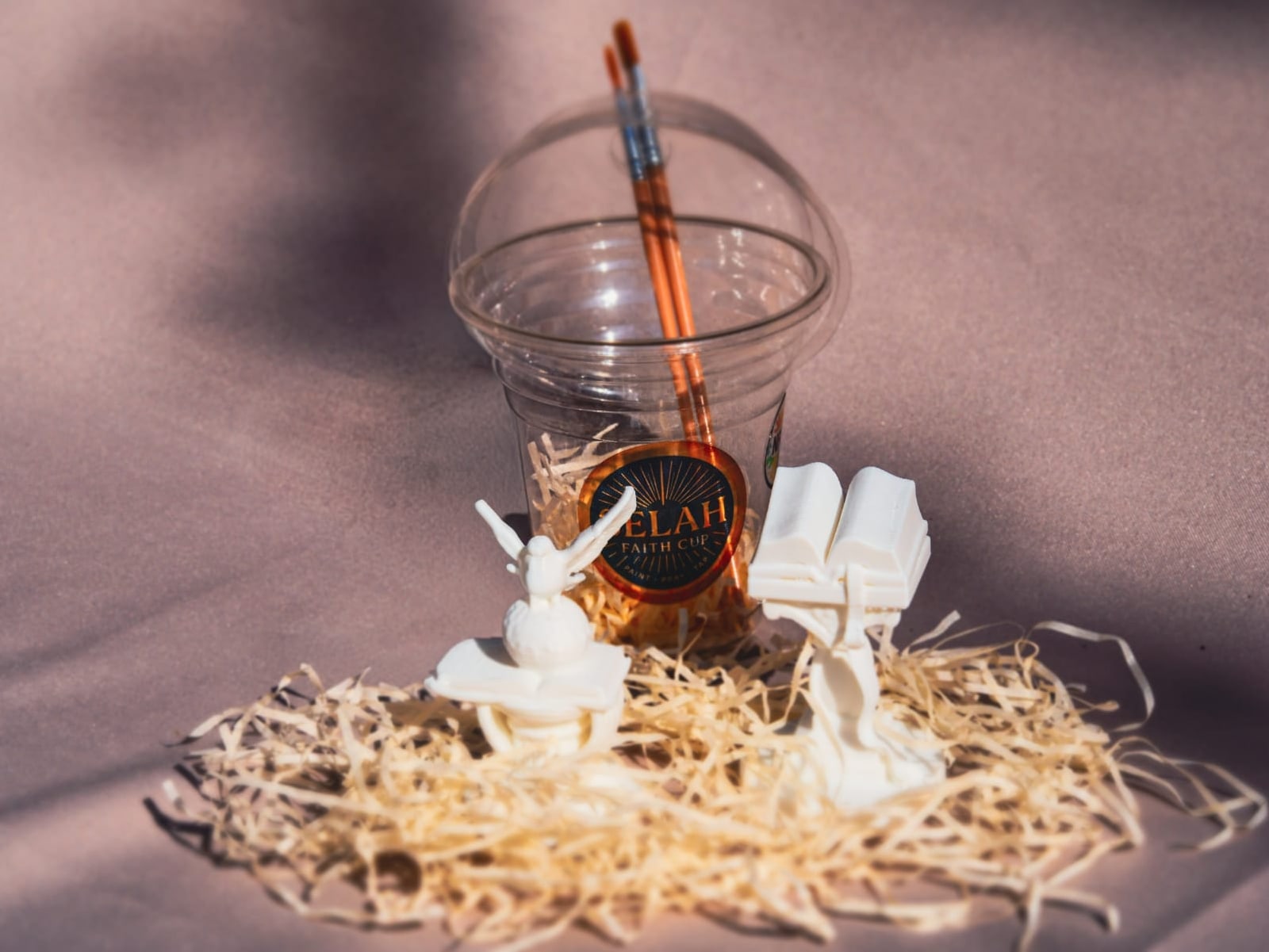 Faith Cup with the open Bible and the dove