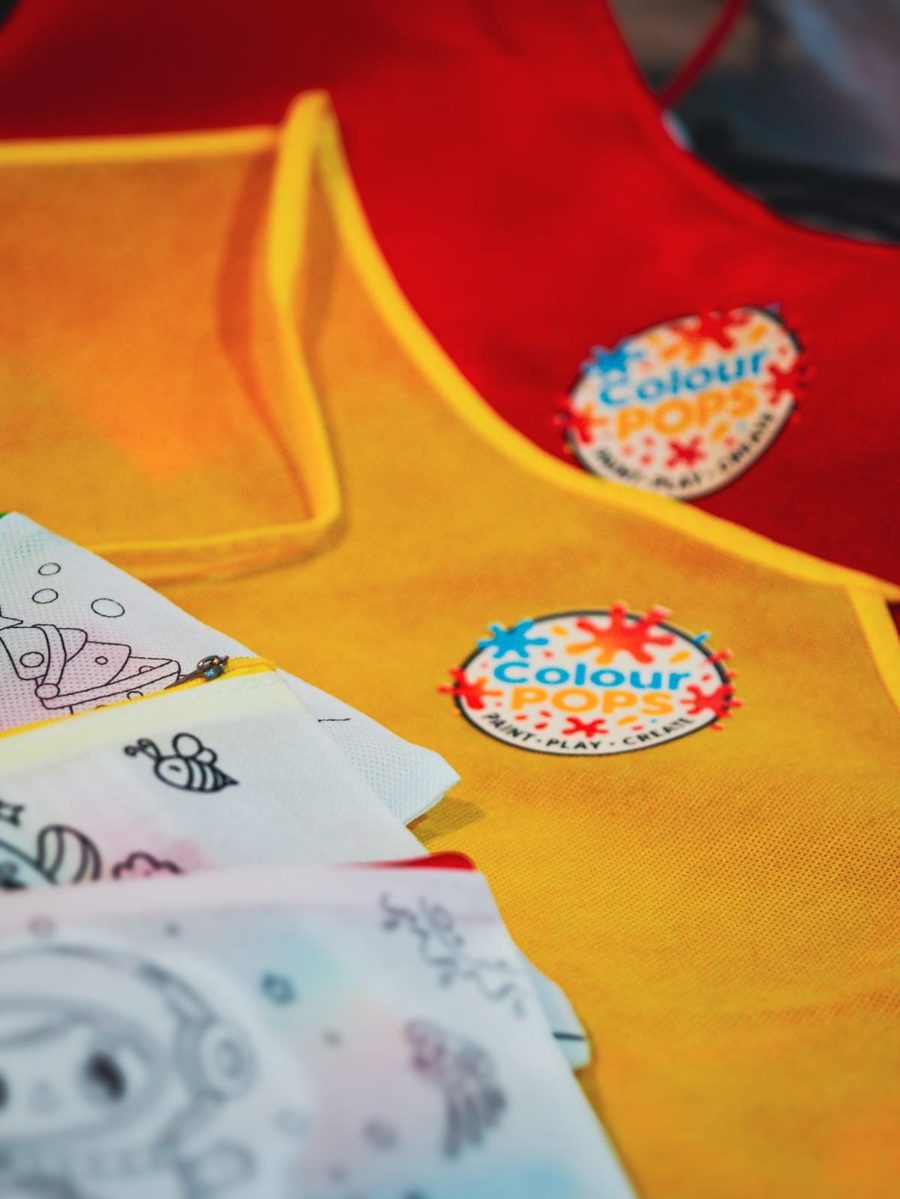 Aprons Red Yellow