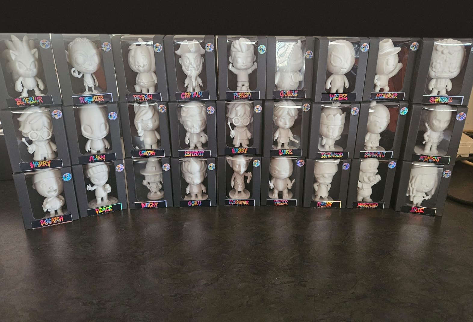 The shelf of 27 boxed ColourPops